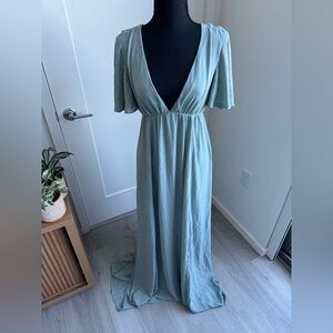 Show Me Your MuMu Light Blue Maxi Dress